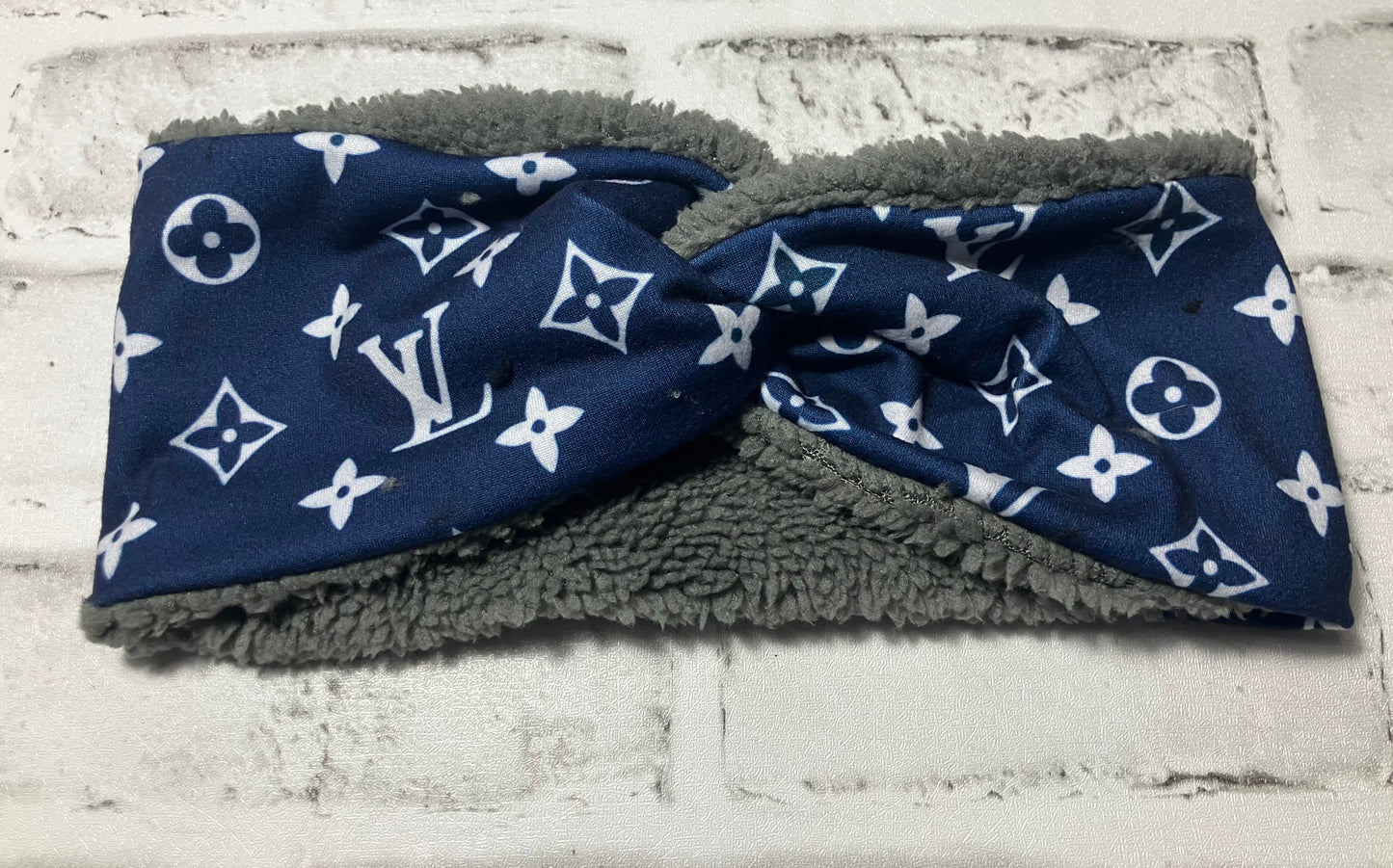 Navy high end adult ear warmers