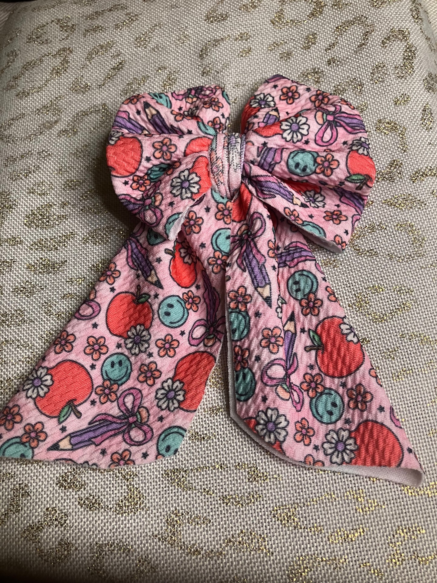 Back back to school sailor bow
