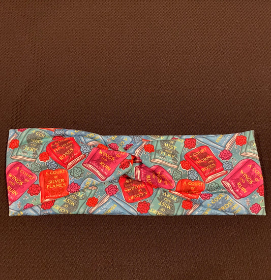 Rose and thorns books child headbands💚