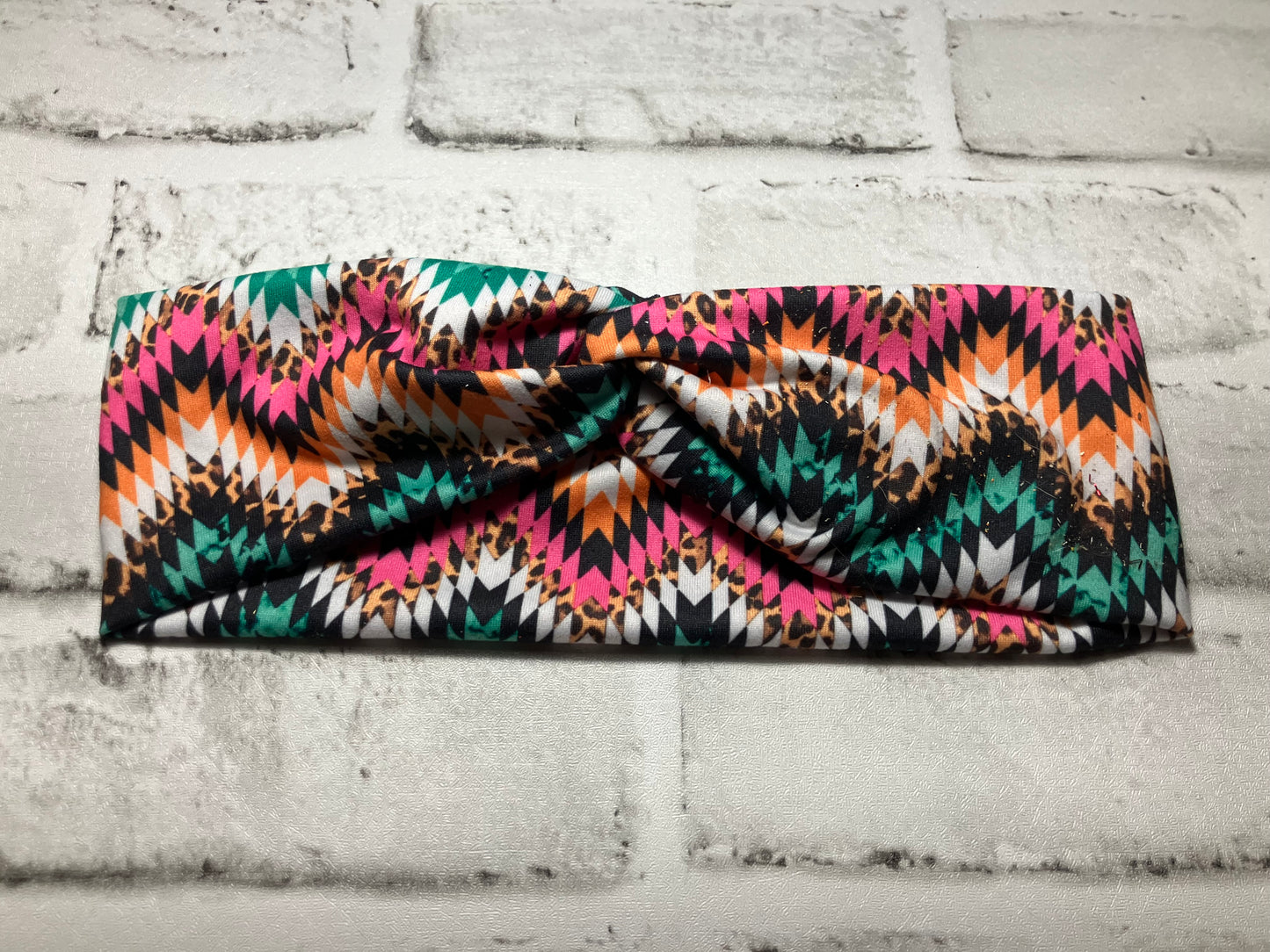 Colorful chevron adult headbands