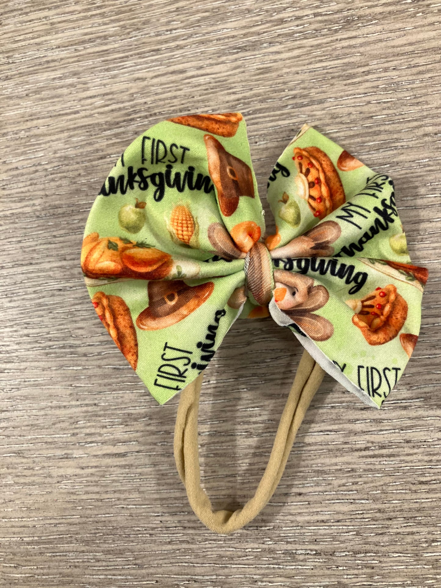 First thanksgiving nylon bow