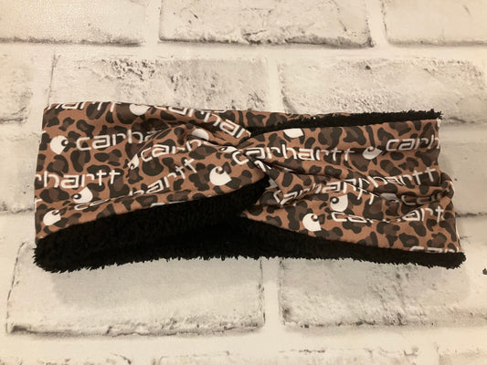 Leopard workwear child ear warmer🪩