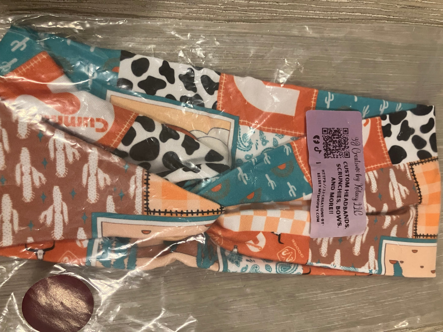 Cactus cow Cummins child headband