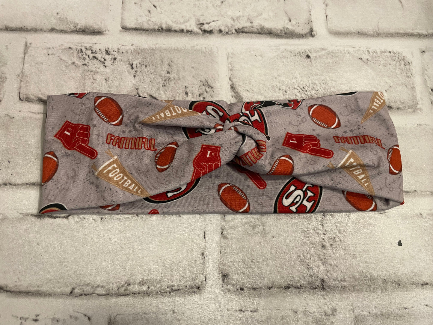 49ers adult headbands💛