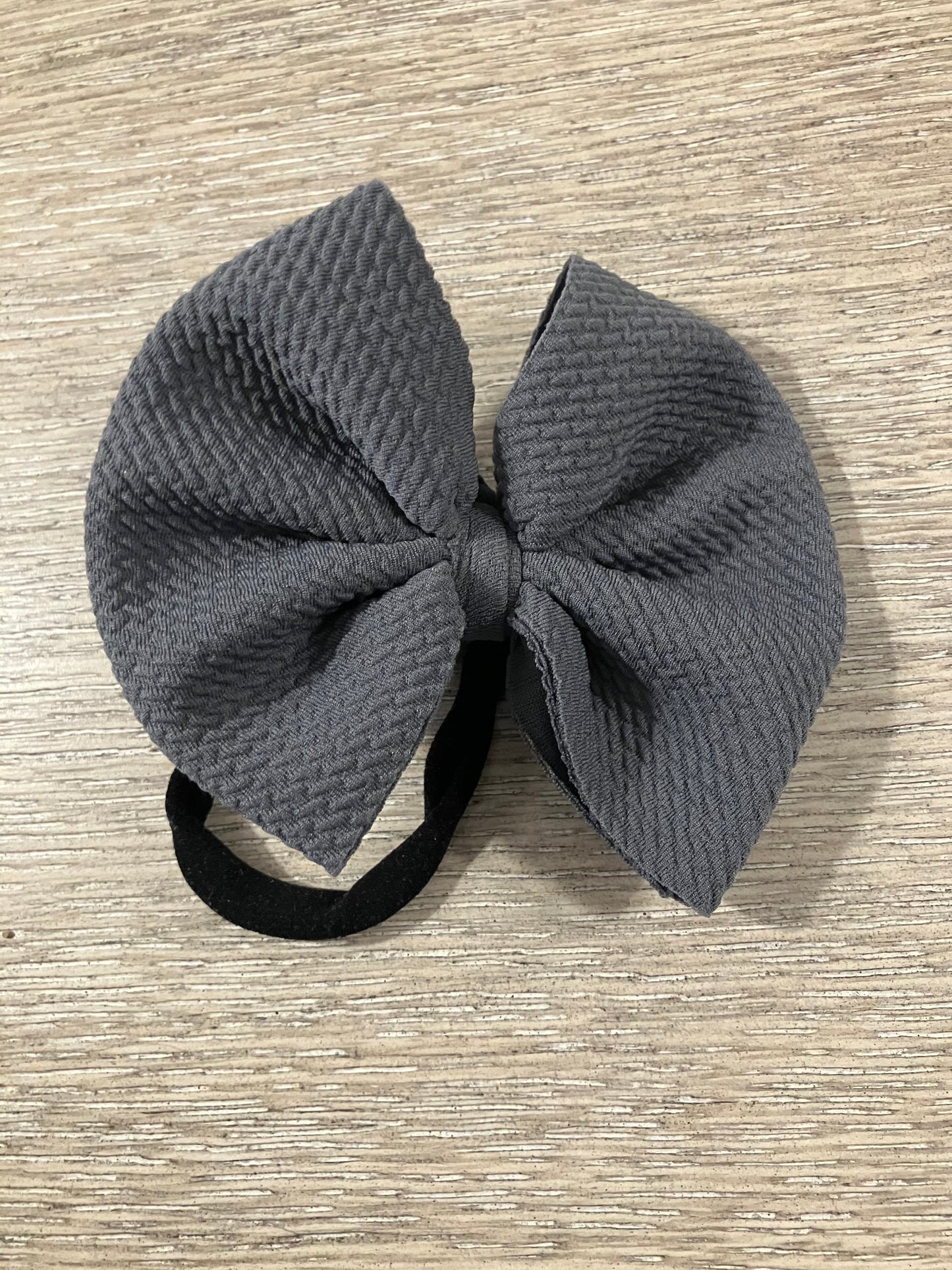 Charcoal nylon bow