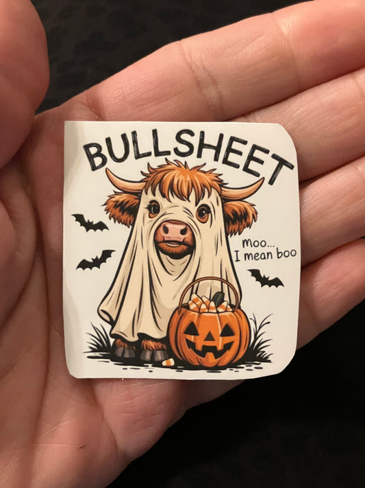 Bull sheet cow stickers