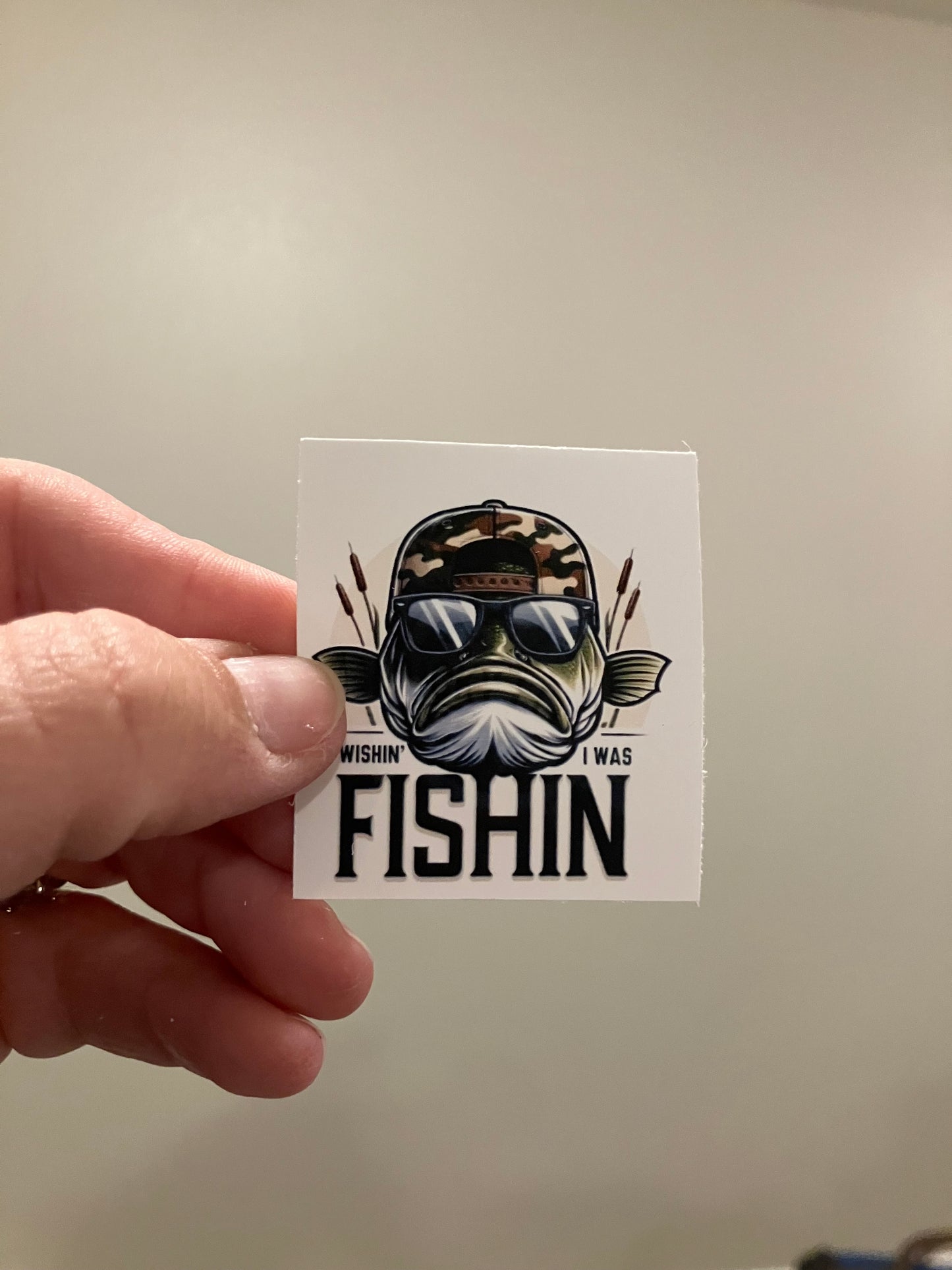 Fishin sunglasses stickers