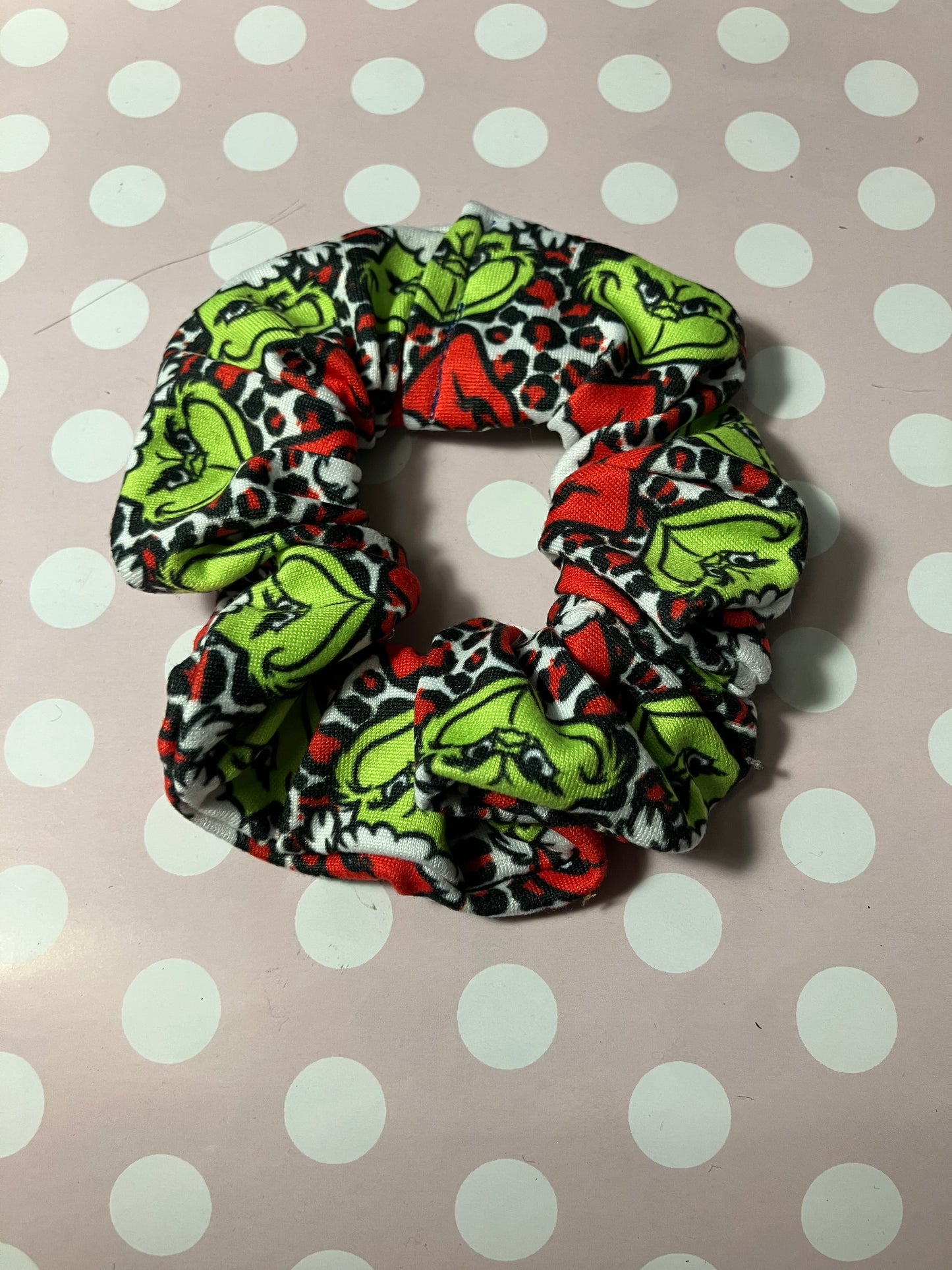 Leopard mean guy scrunchies