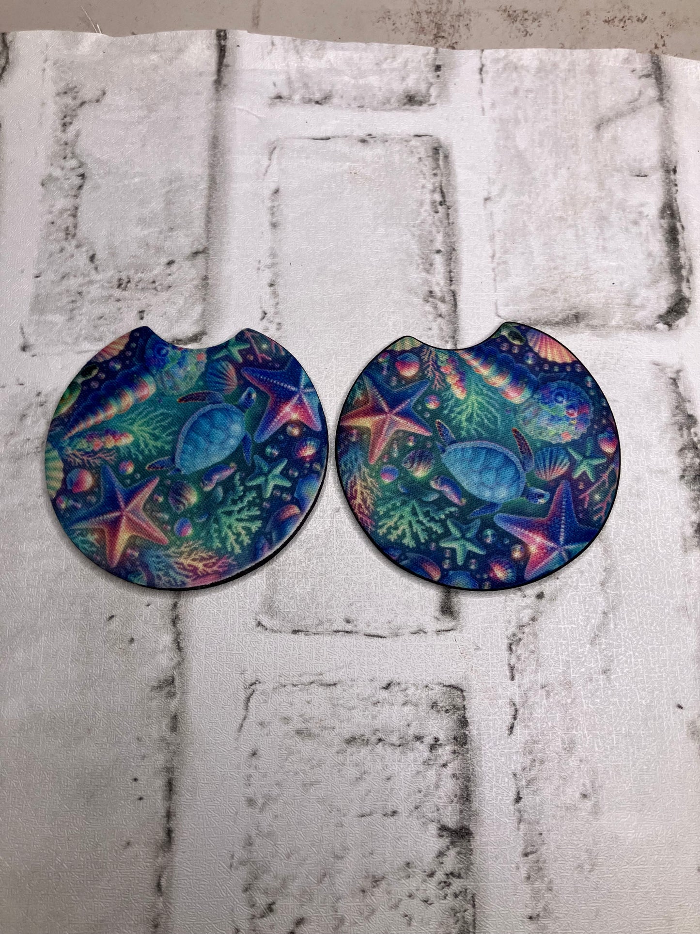 Pastel car coasters