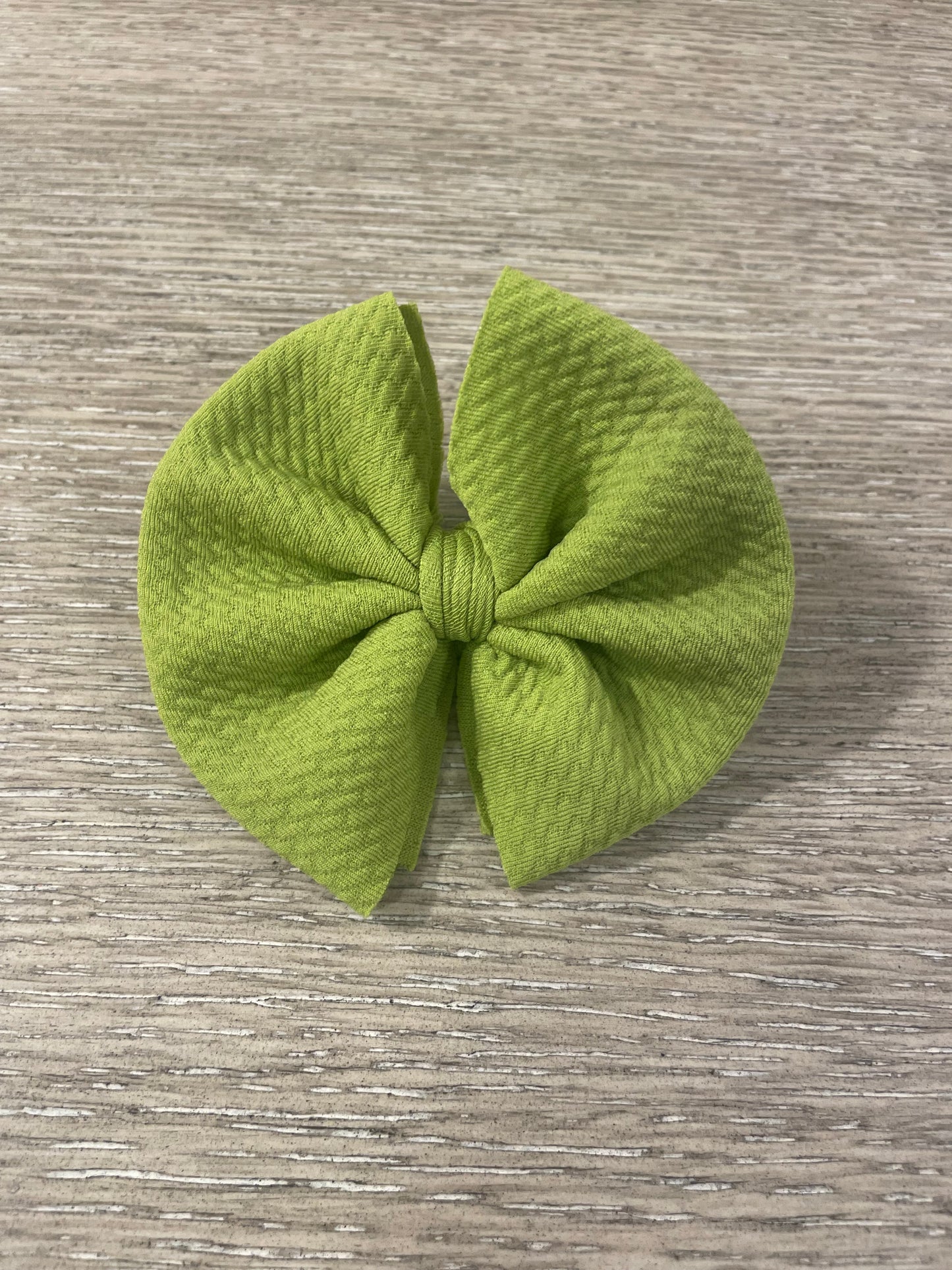 Green clip bows