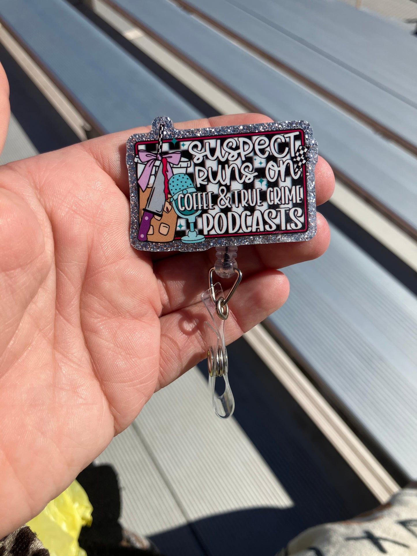Suspect runs on coffee and true crime podcasts