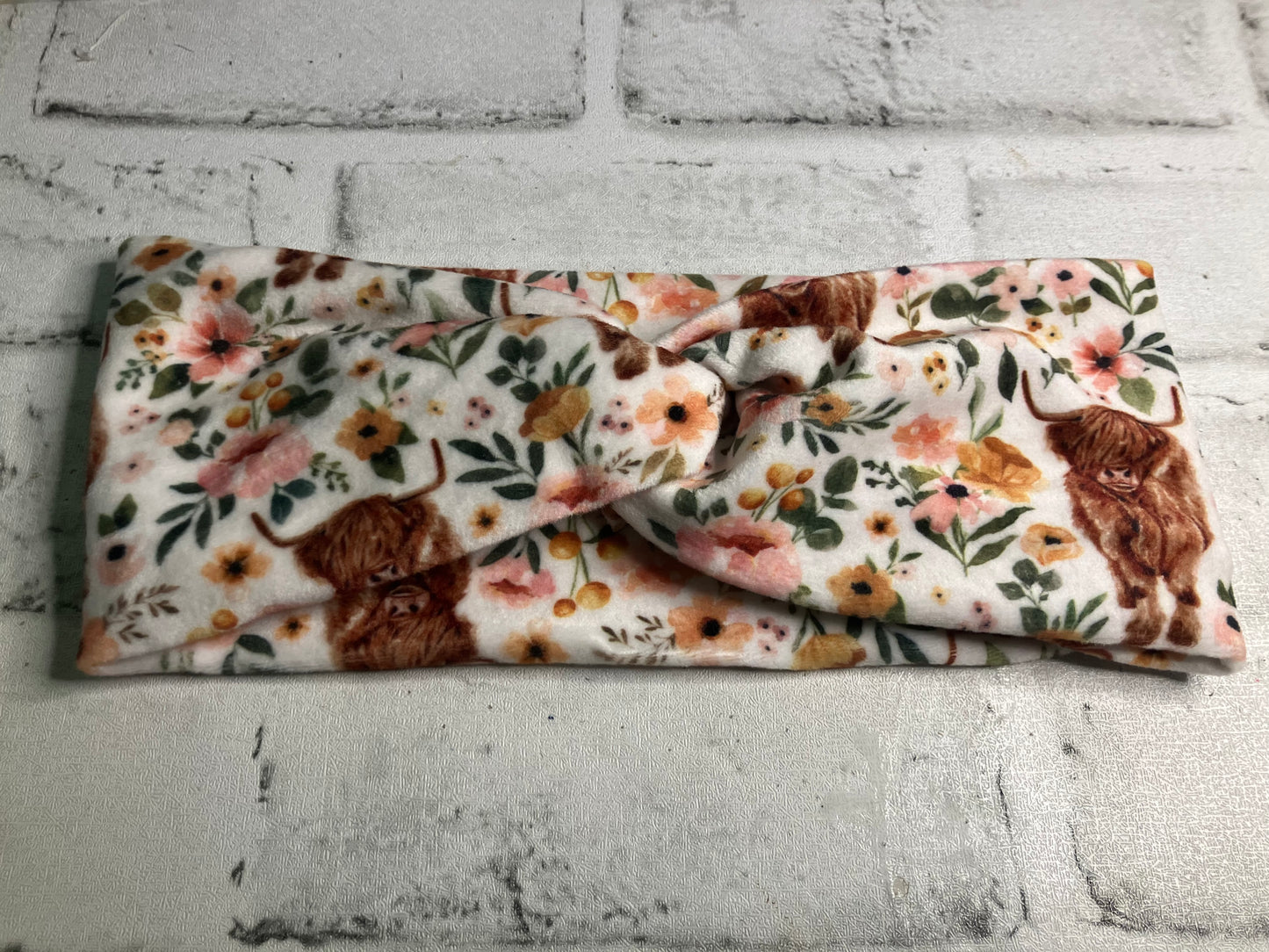 Highland velvet cow child headbands