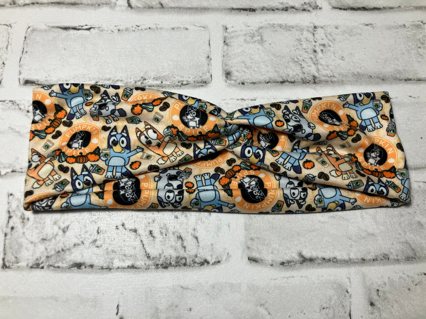 Pumpkin spice blue Dogg adult headbands