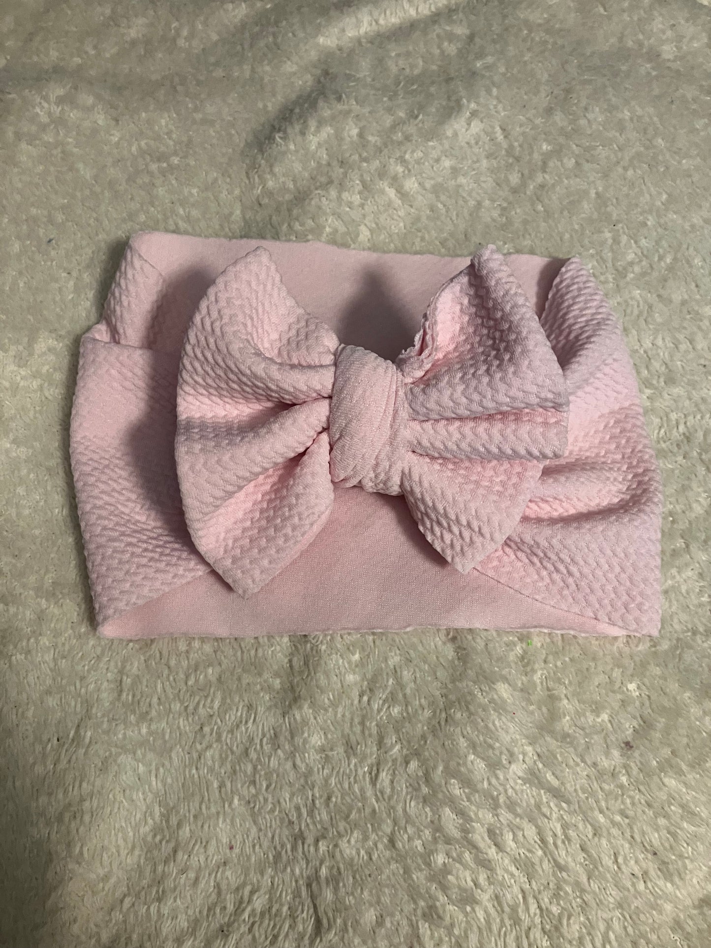 Toddler pink bow wrap