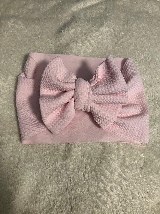 Toddler pink bow wrap