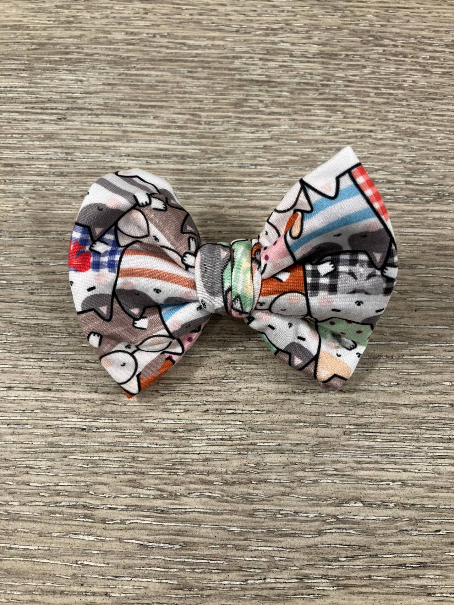 Cat sweaters clip bows