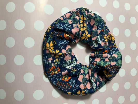 Fall floral scrunchies