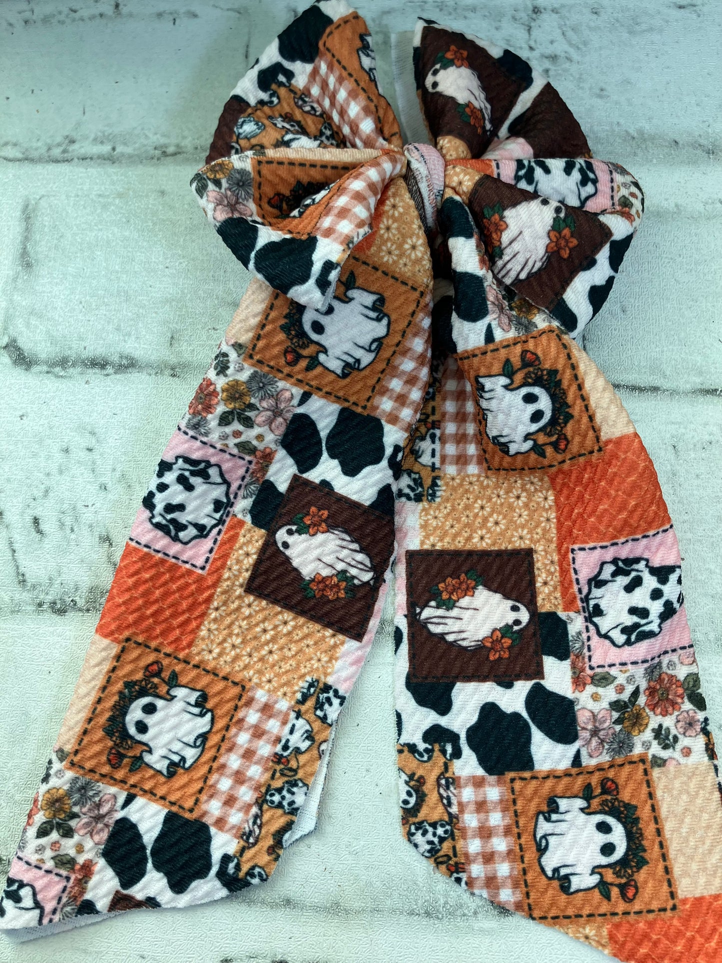 Ghost patchwork sailor bow