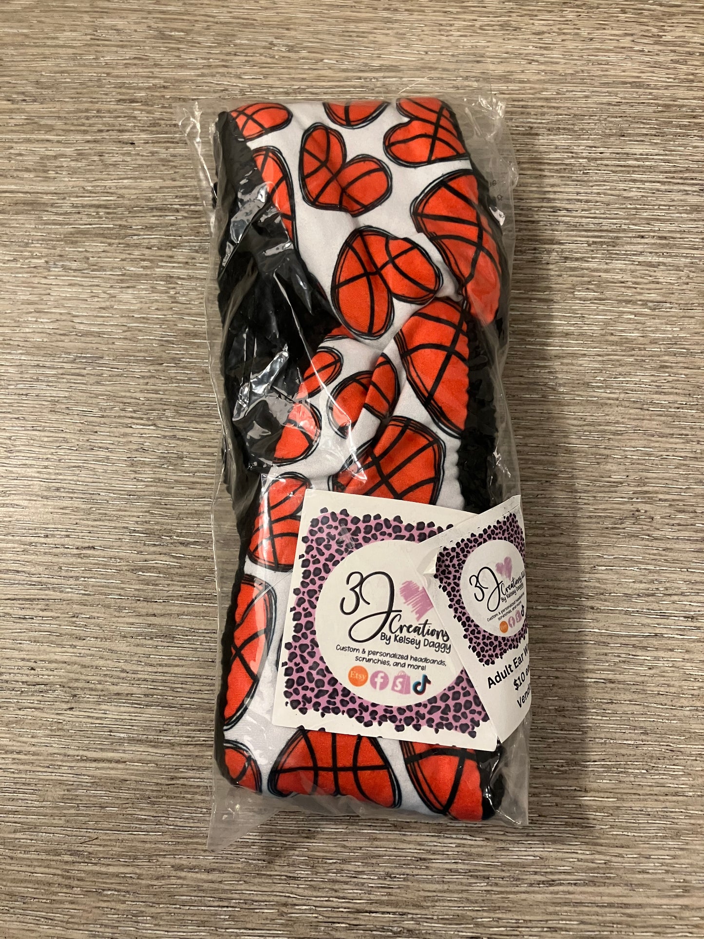 Basketball ear warmer adult