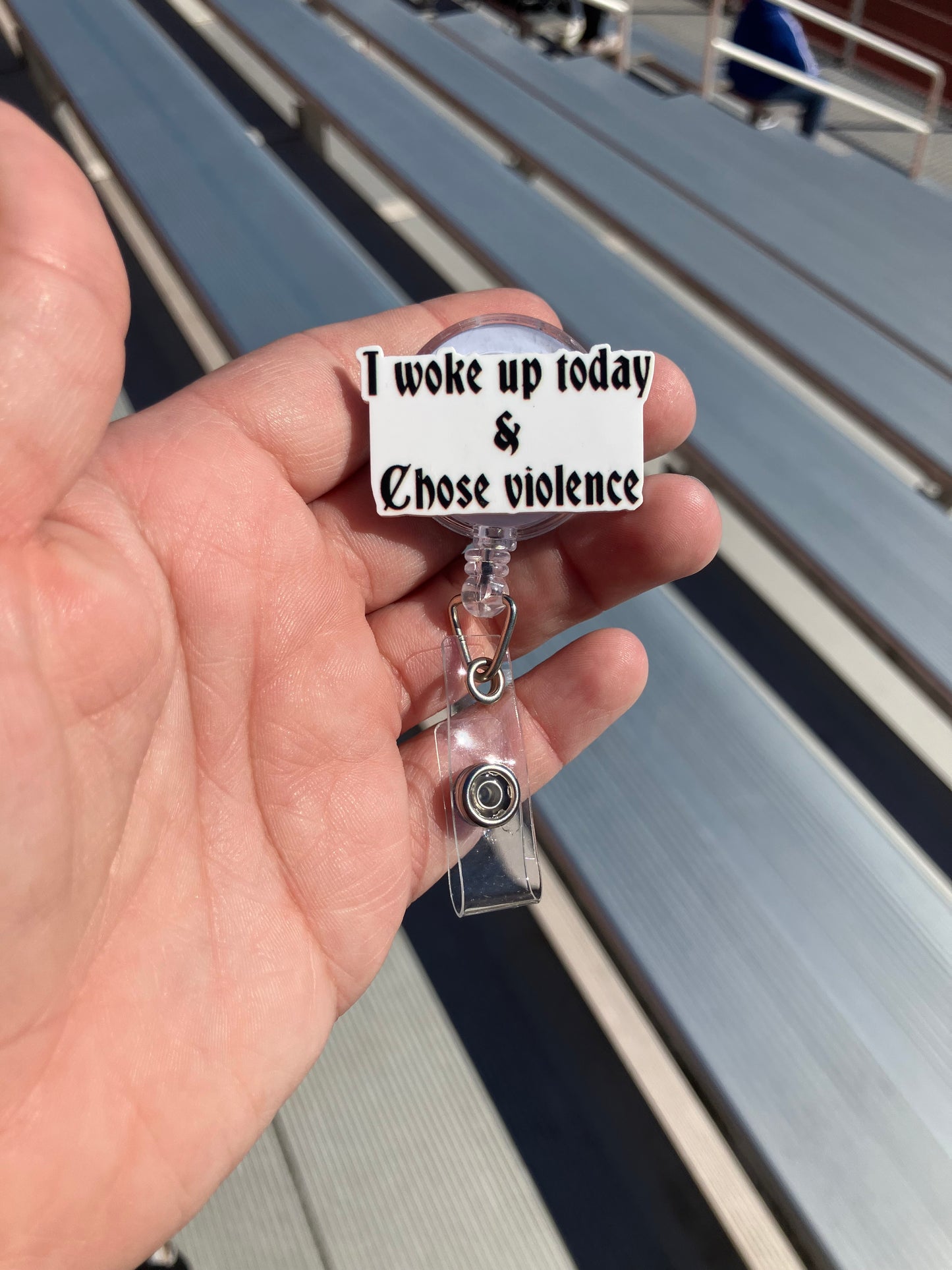 I woke up and chose violence badge reel