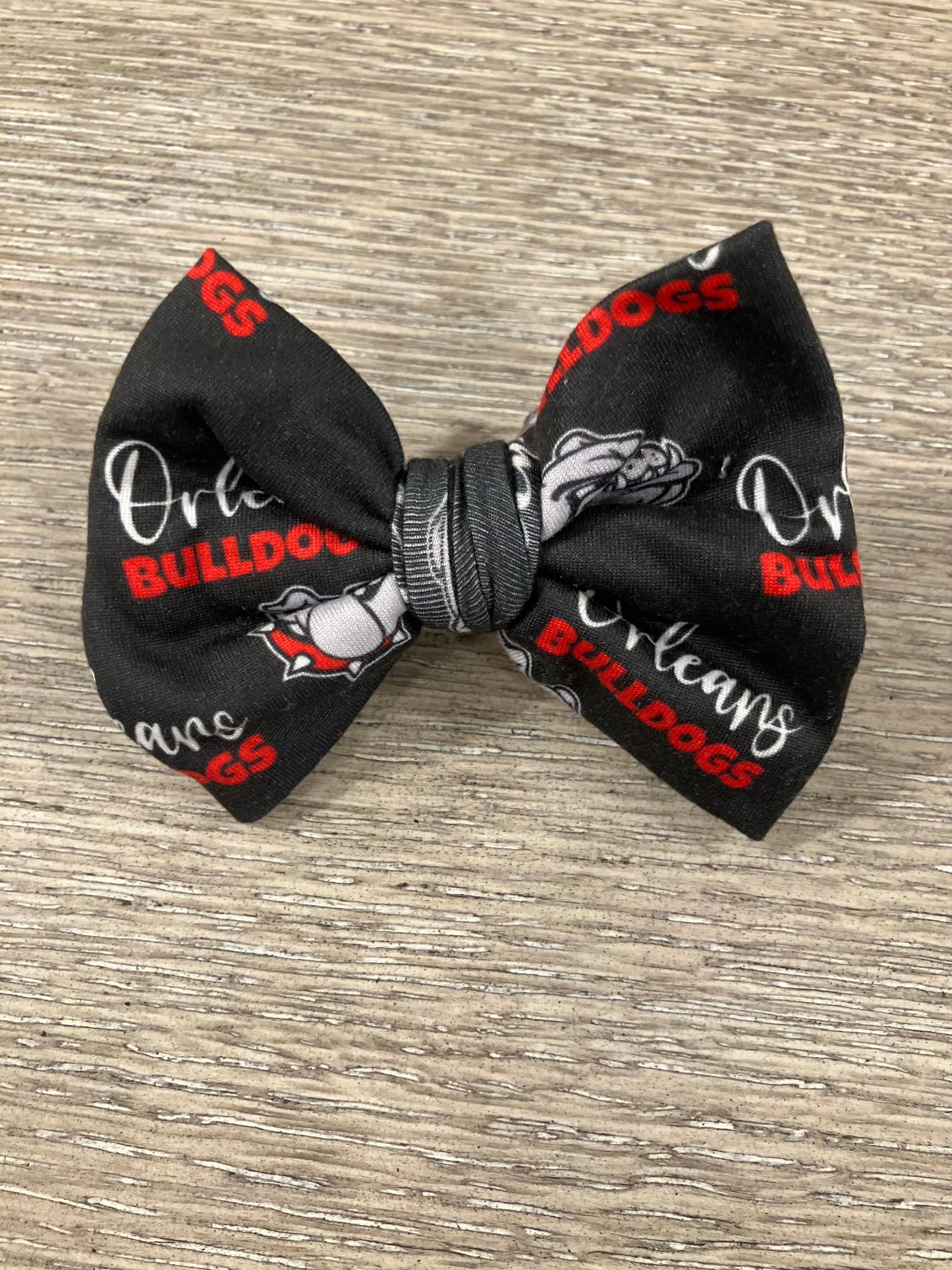 Orleans black clip bow