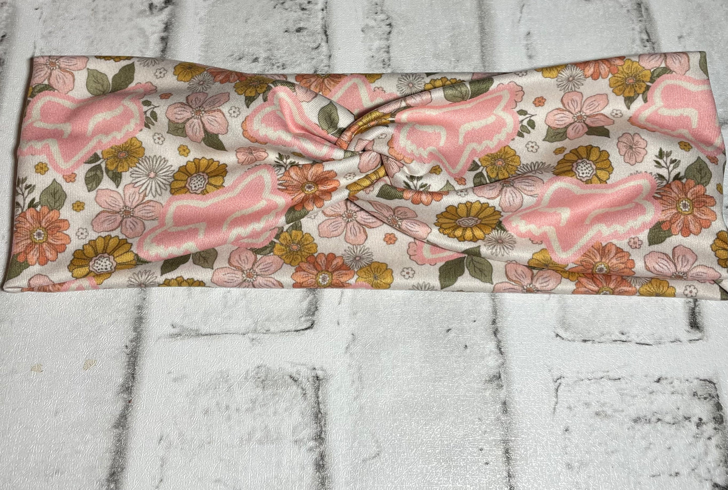 Racing floral child headbands💚