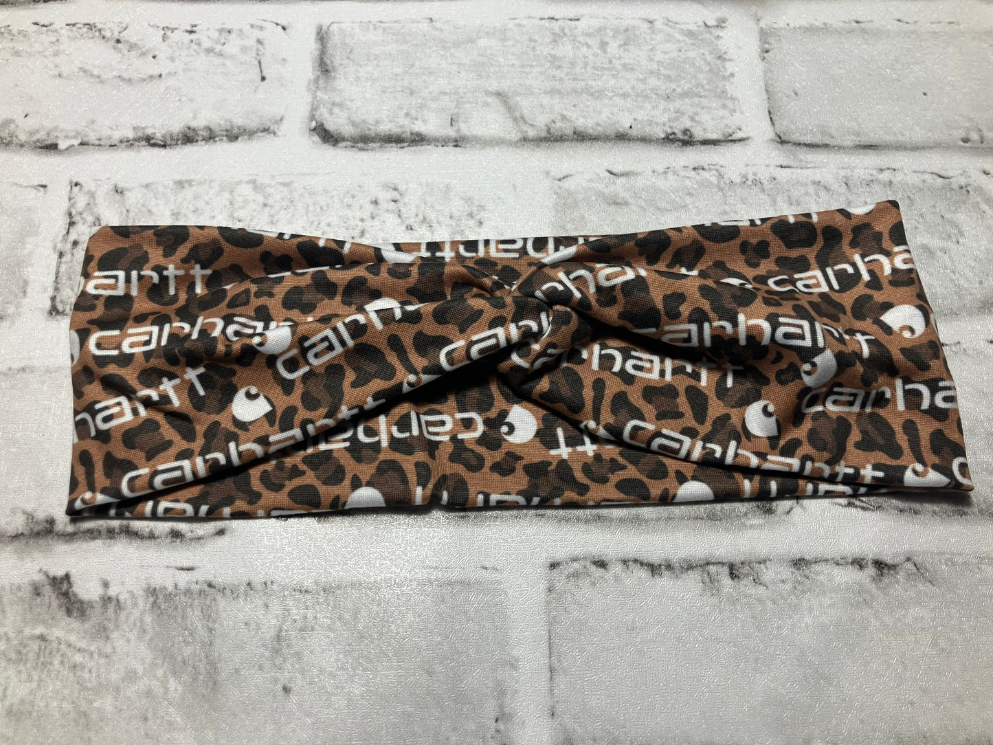 Leopard workwear adult ear warmers