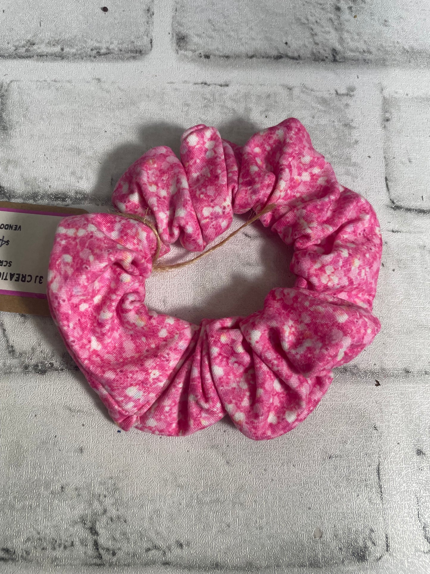 Pink sparkle Scrunchie