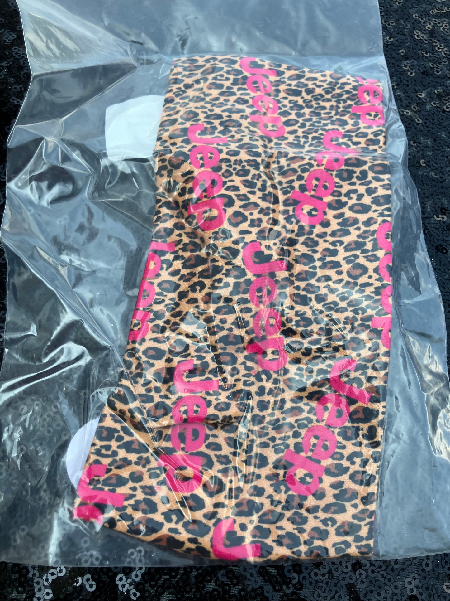 Cheetah with hot pink off-road child headbands