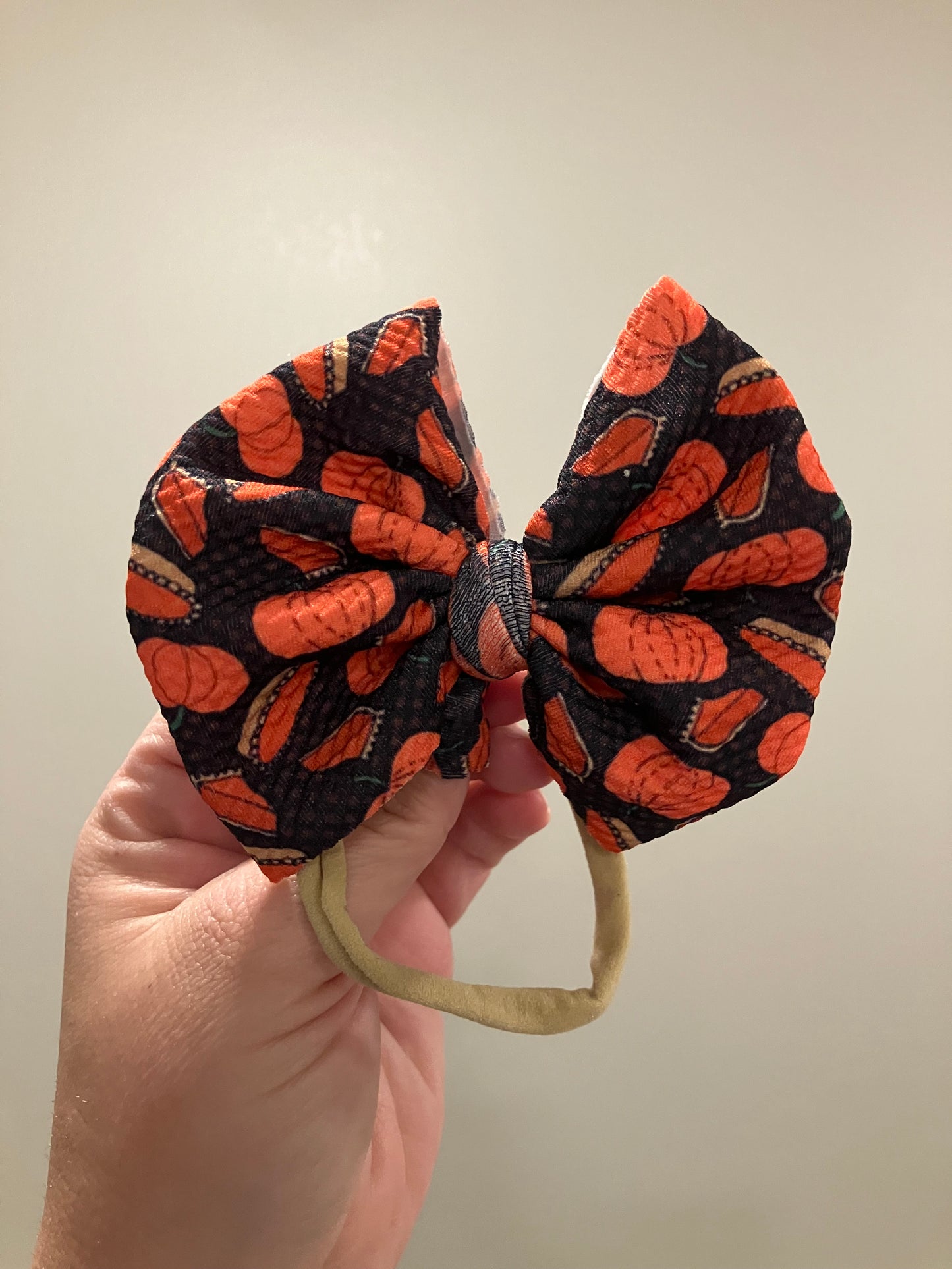 Pumpkin apple pie nylon bows