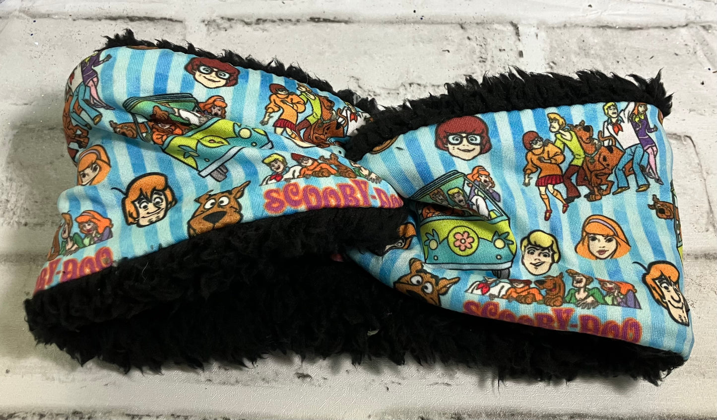 Mystery machine child ear warmer