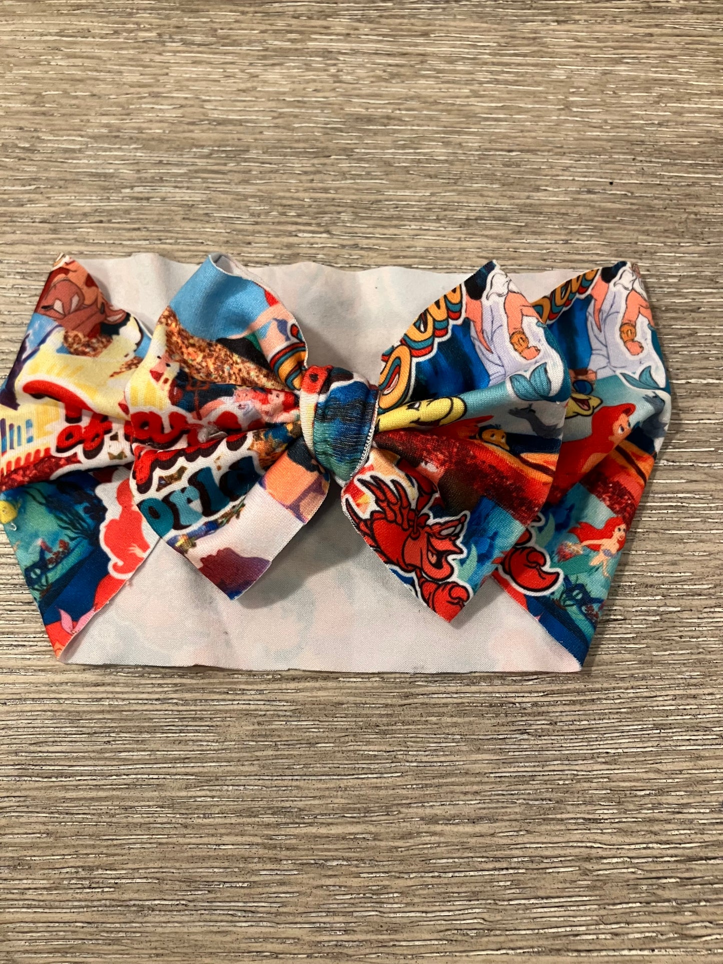 Princes underwater toddler bow wrap