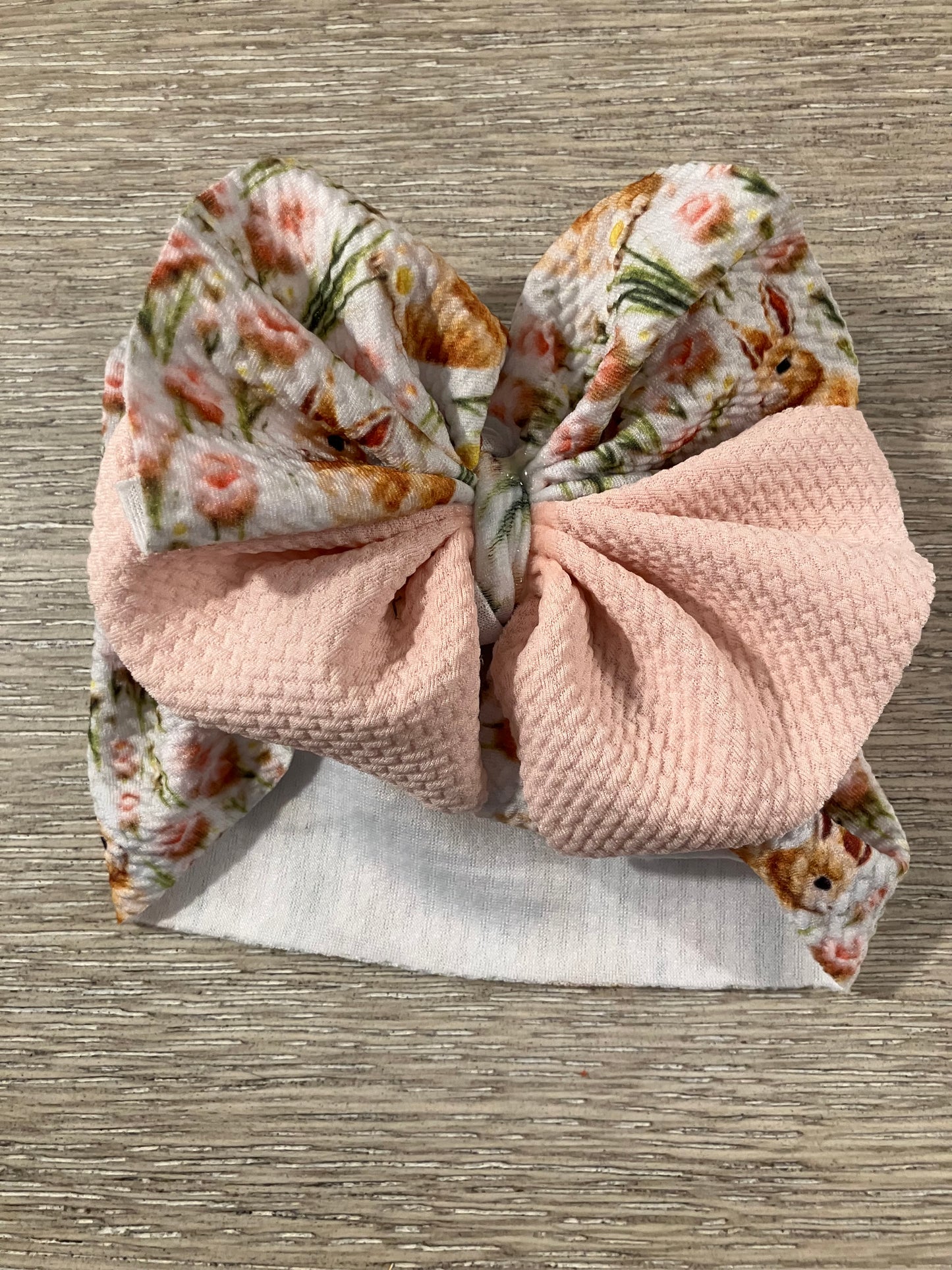 Bunny pink messy wrap newborn