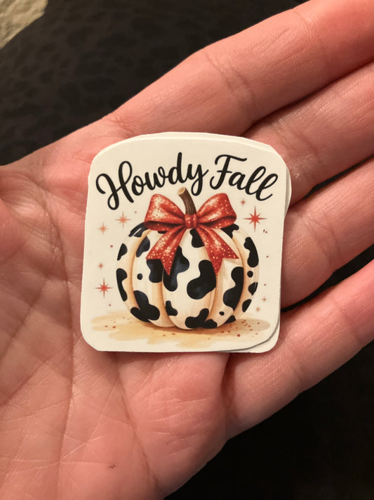 Howdy fall stickers