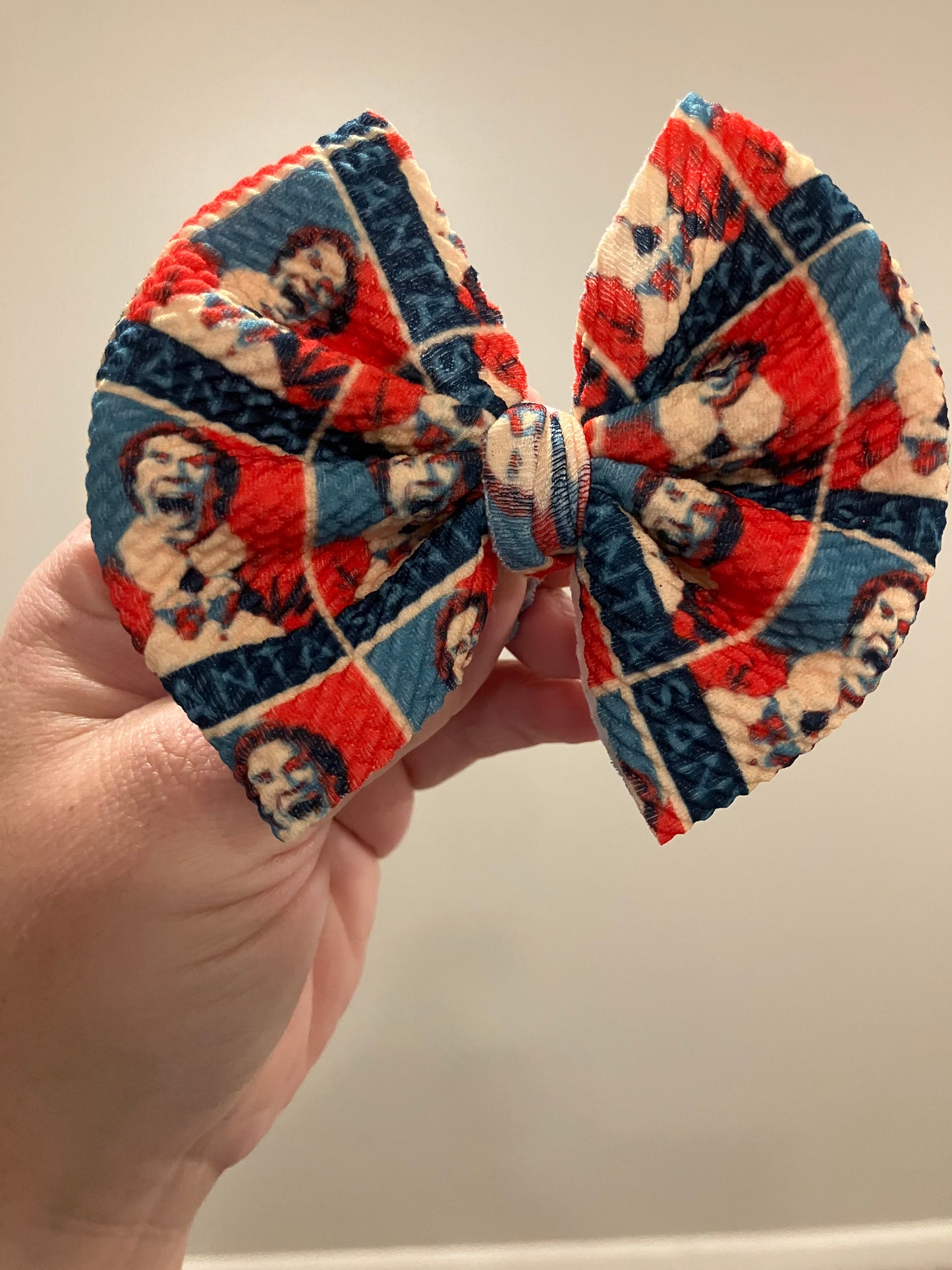 Santa elf nylon bow