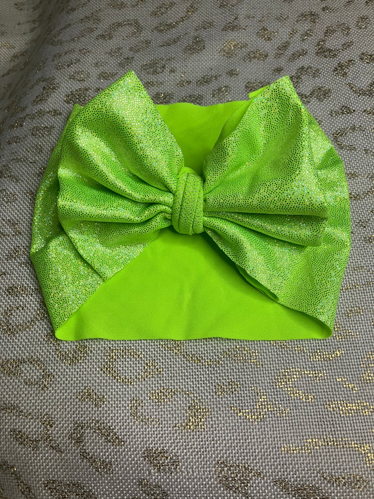 Lime green holographic newborn wrap