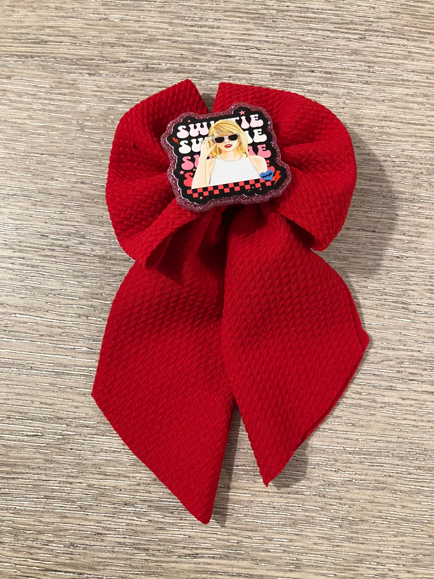 Swiftie red sailor bow