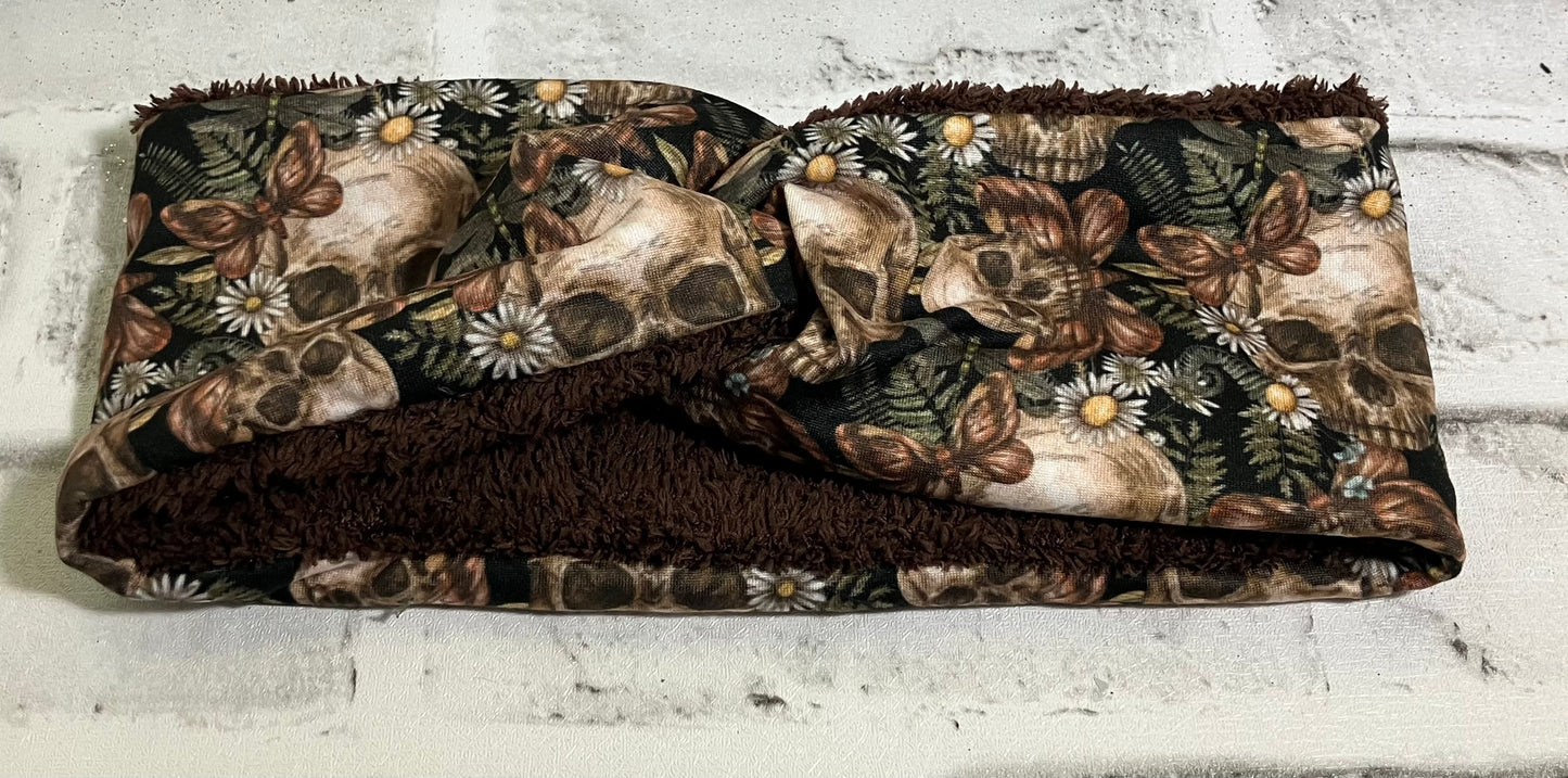 Skull adult ear warmer