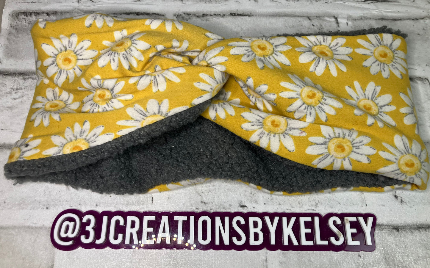 Sunflower ear warmer adult