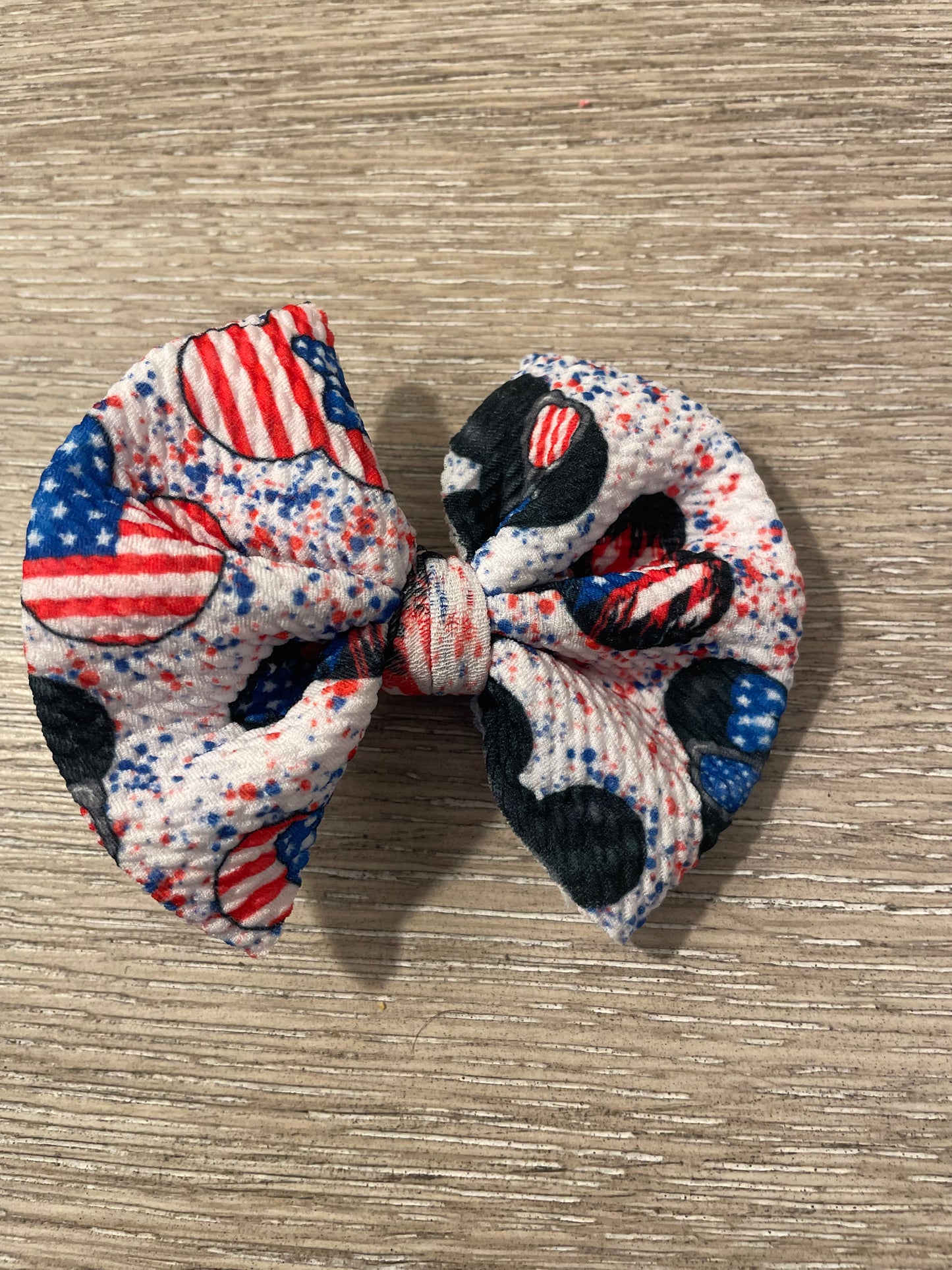 Patriotic mouse clip bows