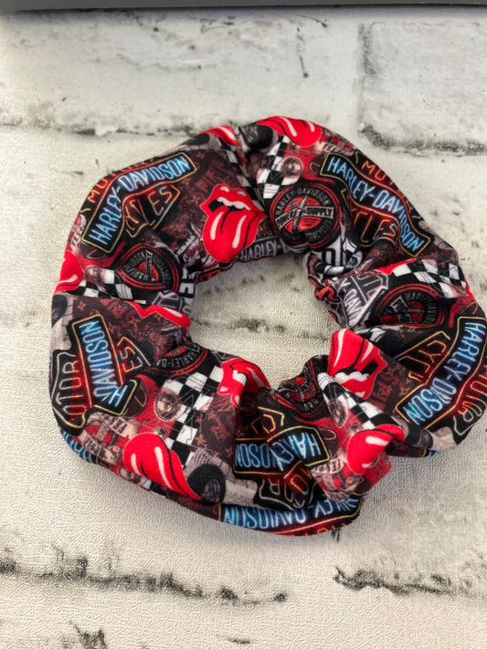 Rock and roll motorcycle scrunchies