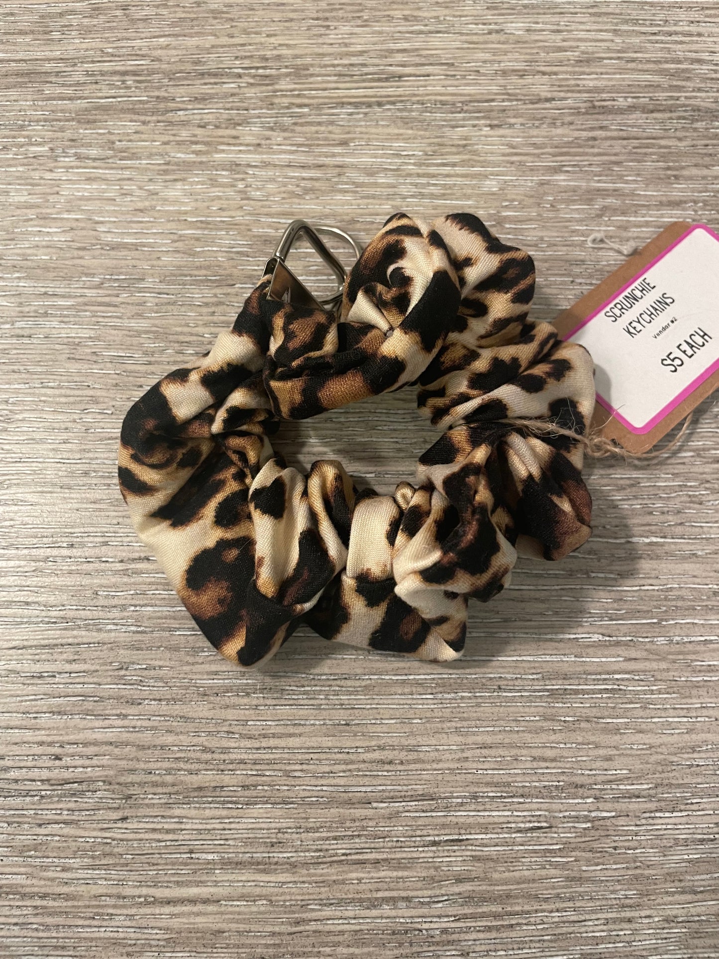 Leopard Scrunchie keychain