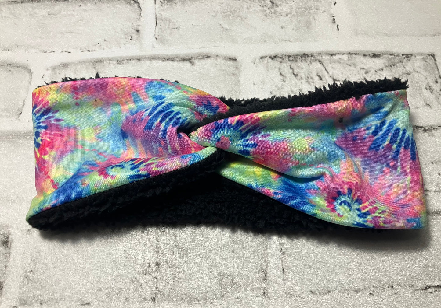 Tie dye child ear warmers