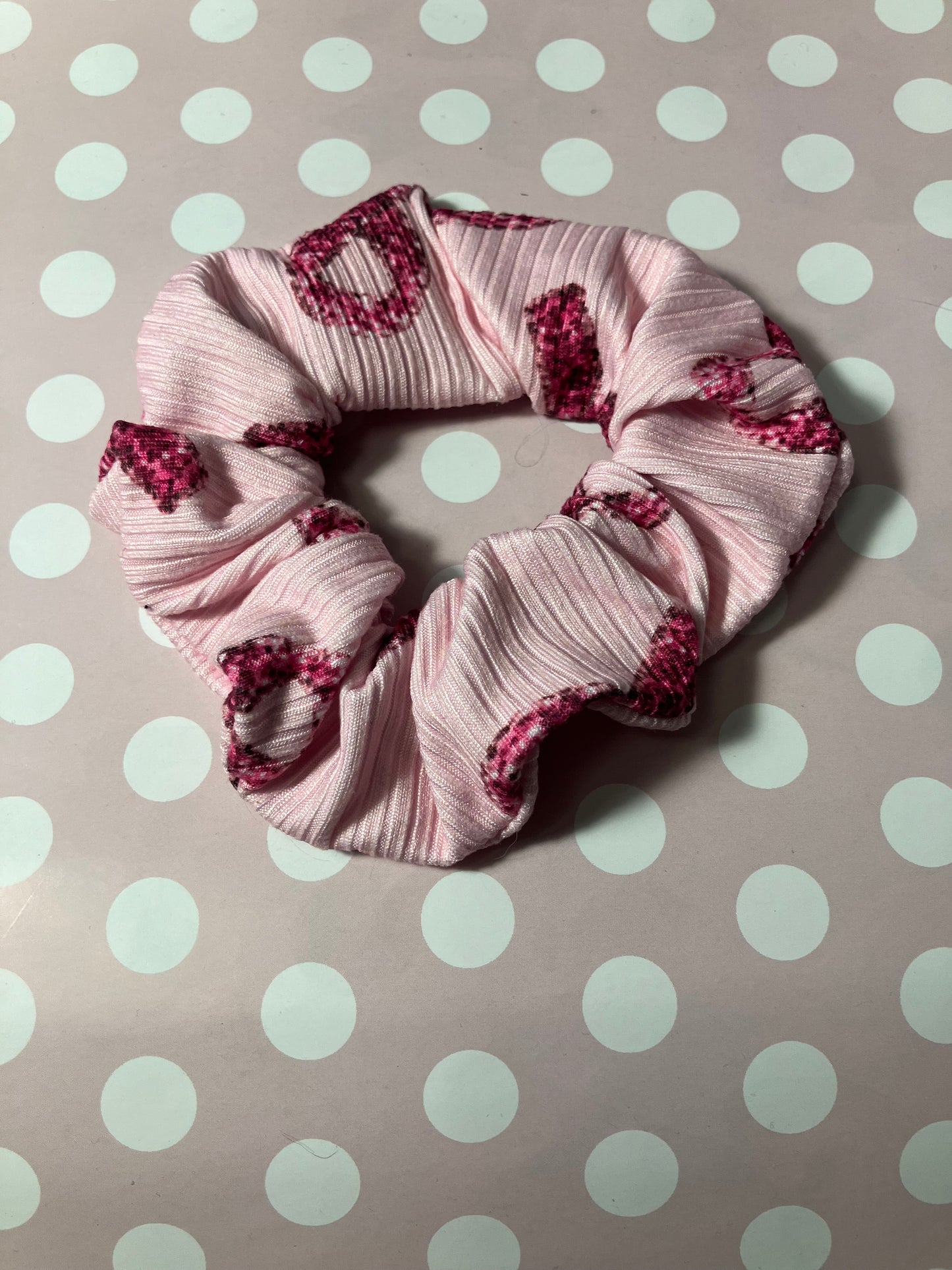 Breast cancer scrunchies