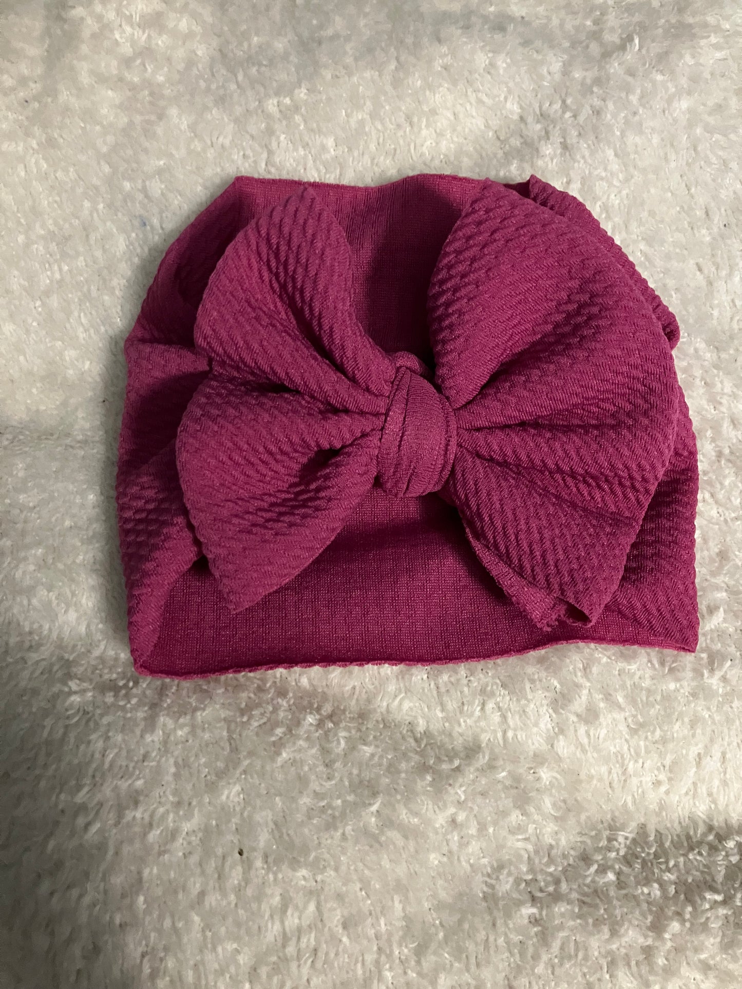 Magenta toddler bow wrap