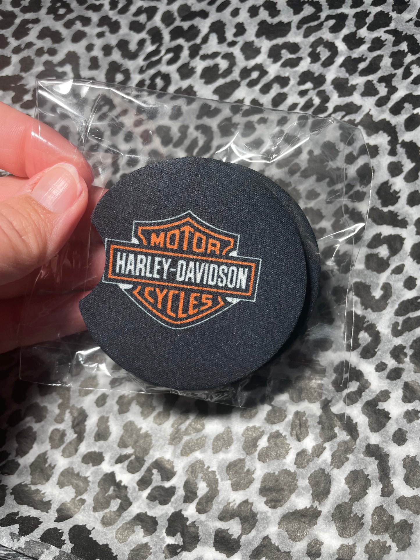 Motorcycles logo car coasters