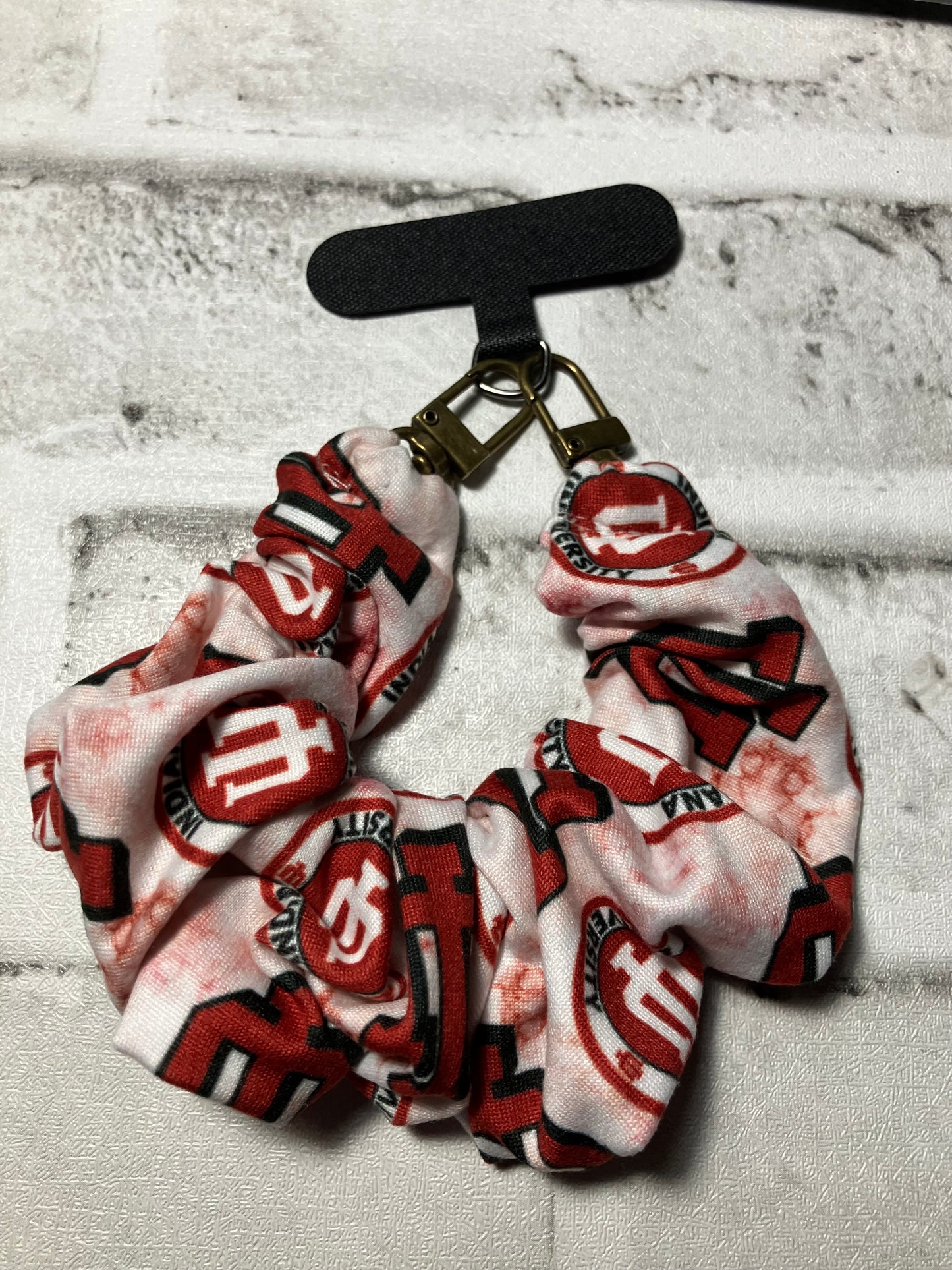 Indiana scrunchie keychains phone holders