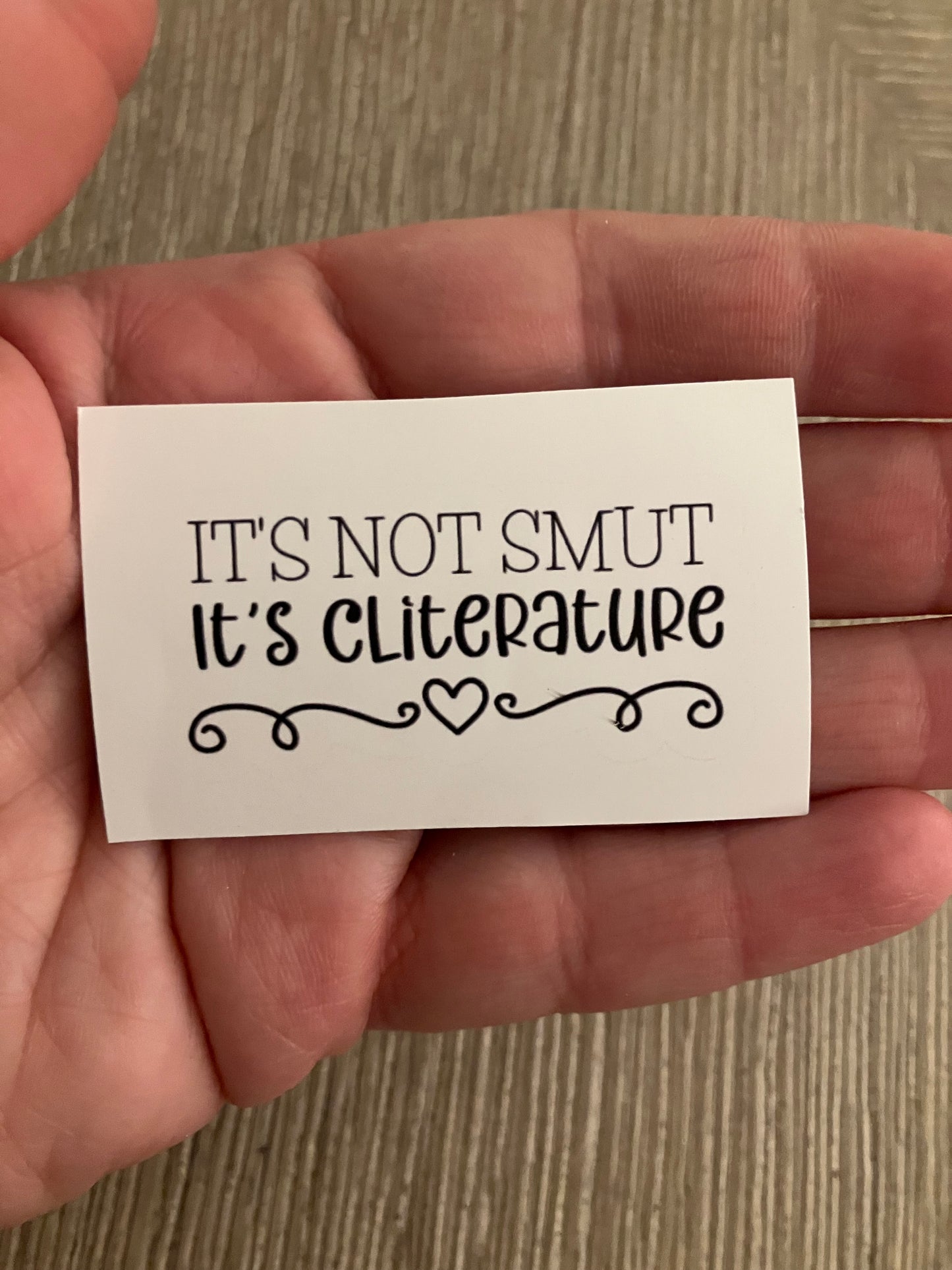 It’s not smut it’s cliterature stickers