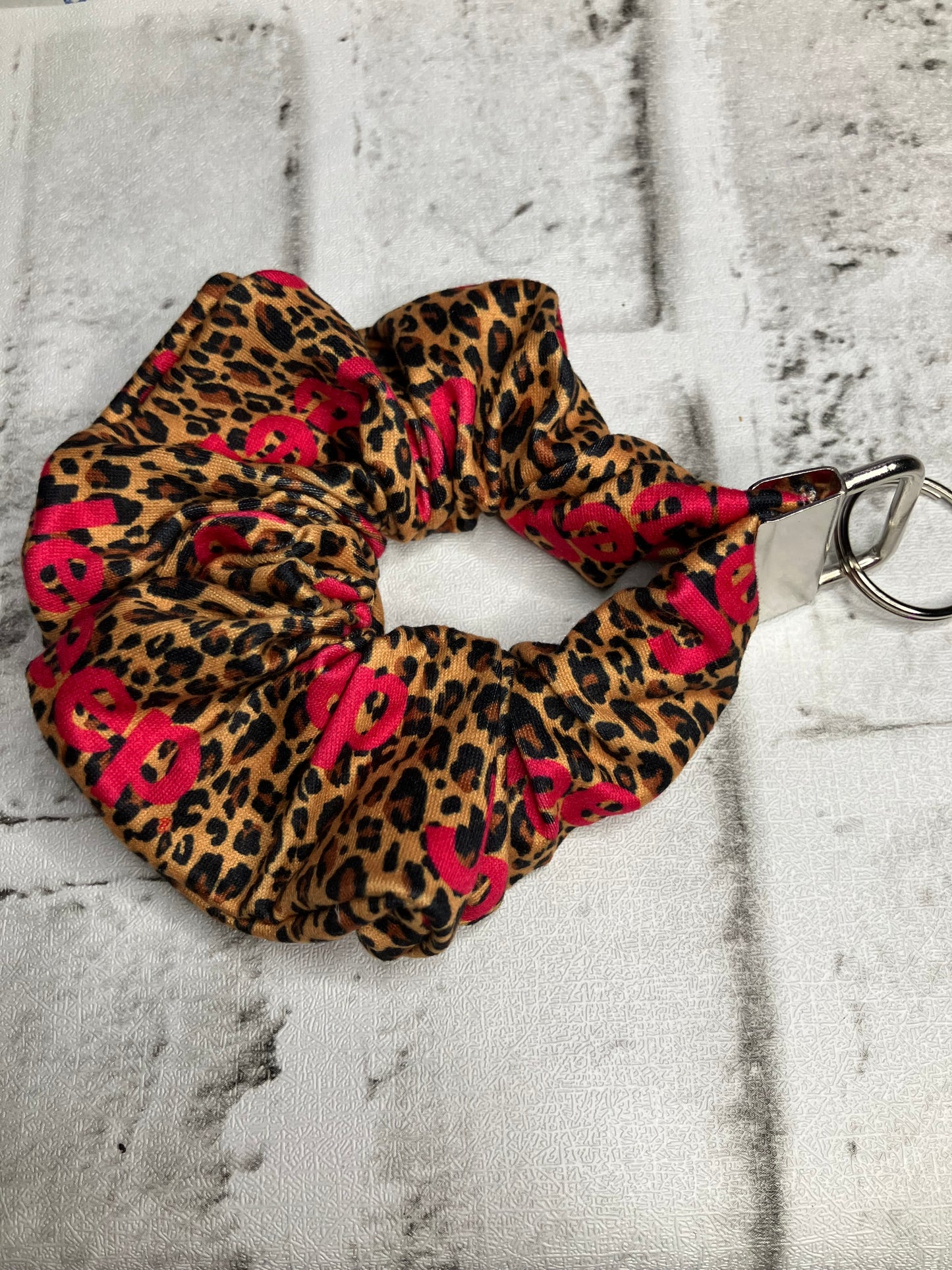 Leopard off-road scrunchies keychain