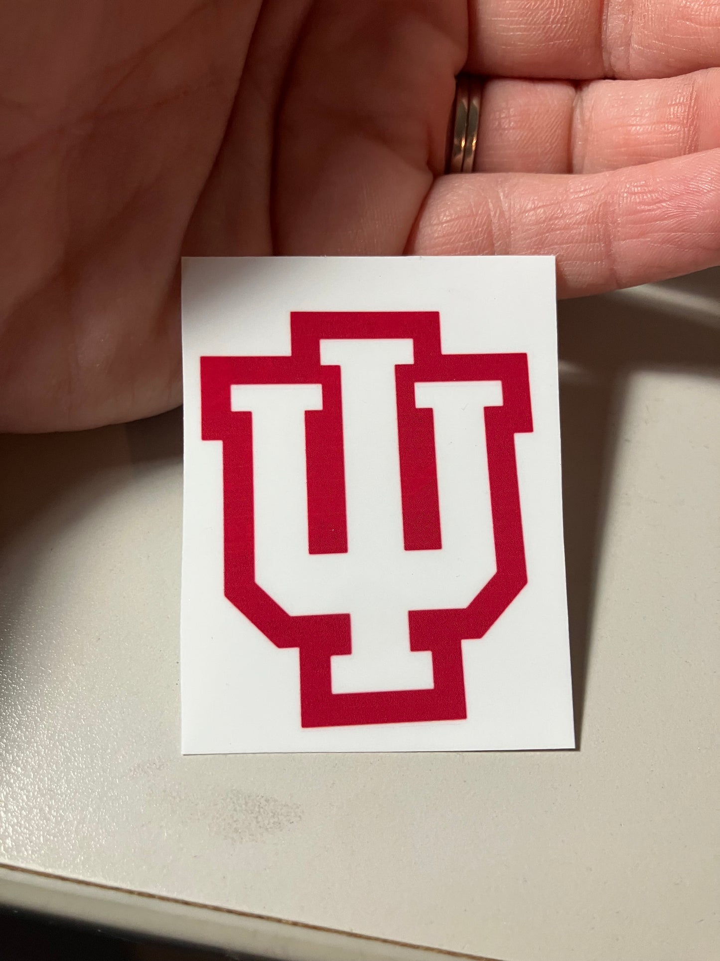 Indiana crimson stickers